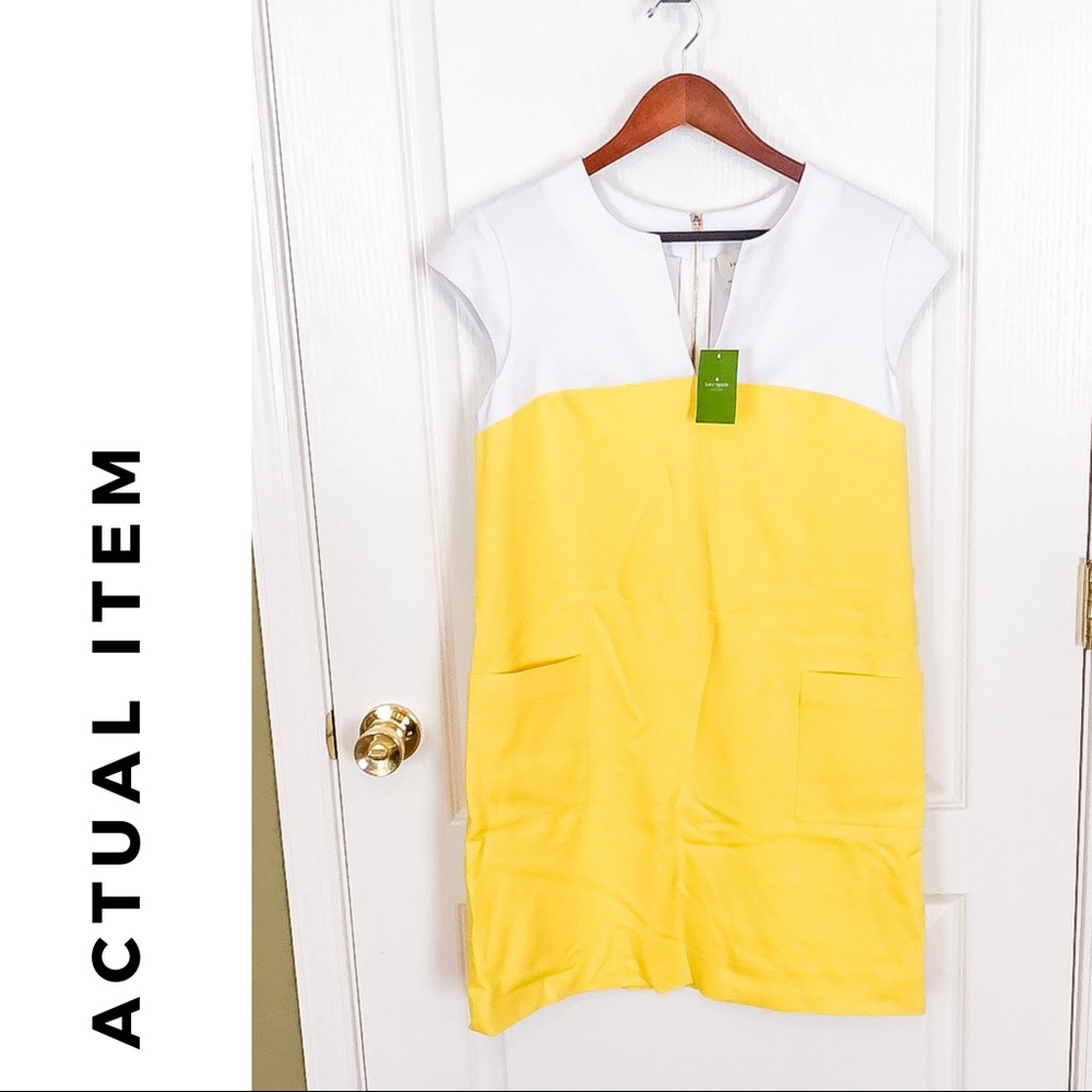Kate Spade Hana Dress - Yellow / White